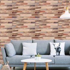 Tapeta Kolorowe Deski w Stylu RETRO Wzór Do Biura 53x1000  - Miniaturka zdjęcia nr 4