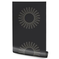 Tapeta Do Sypialni Minimalistyczny Wzór SŁOŃCE - Miniaturka zdjęcia nr 1