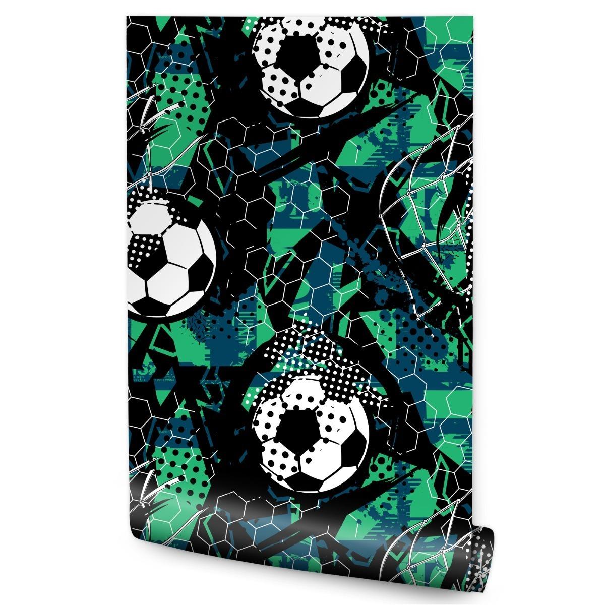 Tapeta Dla Chłopca Piłka Nożna SPORT Grunge Dekor 