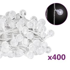 Lampki na choinkę 40 m 400 LED 8 funkcji światełka zimne białe na święta do salonu - Miniaturka zdjęcia nr 1