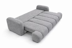 Kanapa rozkładana trzyosobowa z funkcją spania Mediolan 250x112x90 cm sofa z funkcją spania tkanina LOOP szara - Miniaturka zdjęcia nr 5