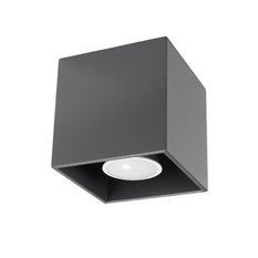 Plafon QUAD 1 antracyt 10x10x10cm GU10 nowoczesna lampa do salonu