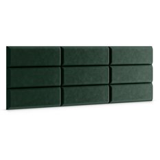 Panele tapicerowane  50x15 cm na ścianę prostokąt butelkowa zieleń  - Miniaturka zdjęcia nr 3