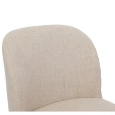 Fotel VAYA tapicerowany 57x71x81 cm nowoczesny nogi czarne beżowy - Miniaturka zdjęcia nr 7