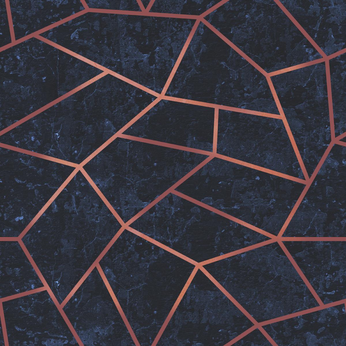 Tapeta do Salonu w Stylu SOHO Geometryczny Wzór 3D  nr. 3