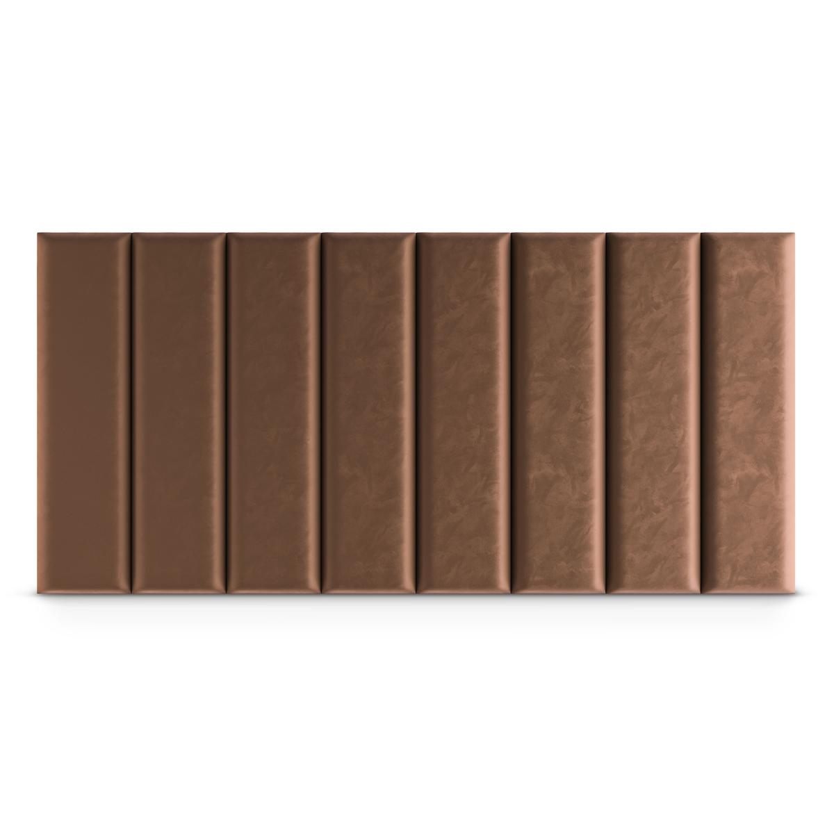 Panele tapicerowane 80x20 cm na ścianę magic velvet brązowy nr. 4