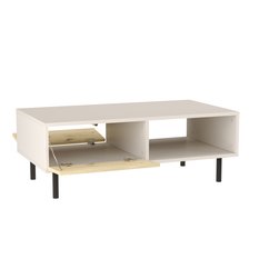 Stolik kawowy LOLA 110x60x40 cm ze schowkiem do salonu dąb artisan kaszmir - Miniaturka zdjęcia nr 2