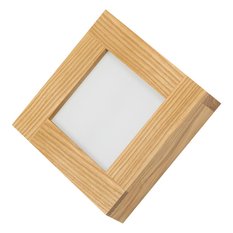 Panel LED 20 x 20 x 5 cm plafon z drewna rustykalny 18W kinkiet do salonu - Miniaturka zdjęcia nr 1