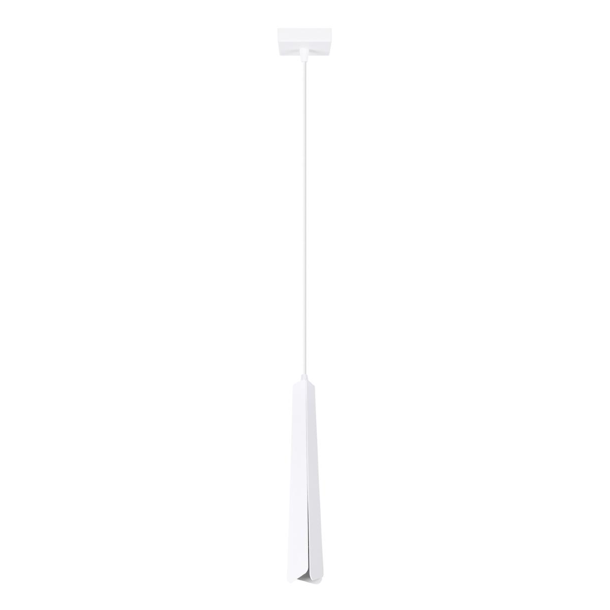 Lampa wisząca PRYSM 1 biała 120x8x8cm nowoczesna lampa G9 do salonu