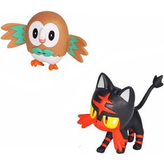 POKEMON BATTLE FIGURE PACK 2-PAK ORYGINALNE FIGURKI ROWLET + LITTEN - Miniaturka zdjęcia nr 2