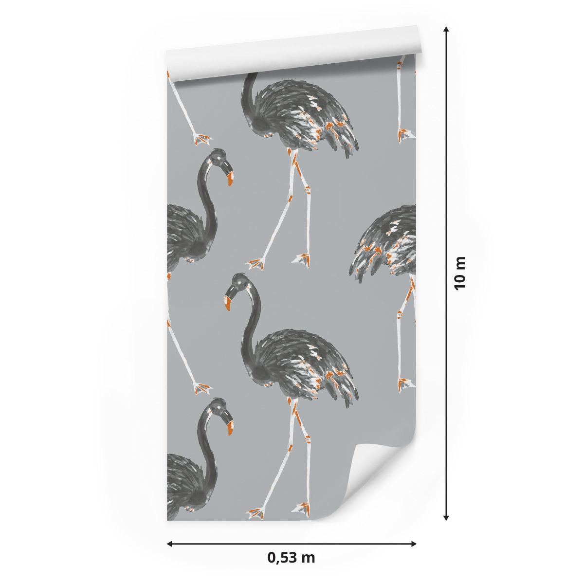 Tapeta – Flamingi jak malowane  nr. 2