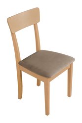 Krzesło drewniane LIVA 86x40x43 cm drewniane bukowe do jadalni dąb sonoma ciemny beż - Miniaturka zdjęcia nr 3