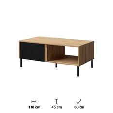 Stolik kawowy Mia 110 cm do biura pokoju gabinetu dąb - Miniaturka zdjęcia nr 2