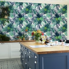 Tapeta liście egzotyczne MONSTERA zieleń przyroda  - Miniaturka zdjęcia nr 4