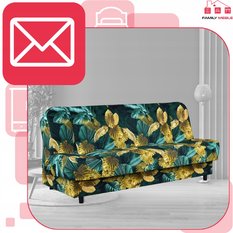 Wersalka SARA PRINT 200x95 cm liście monstery rozkładana kanapa z pojemnikiem sofa do salonu Nature - Miniaturka zdjęcia nr 3