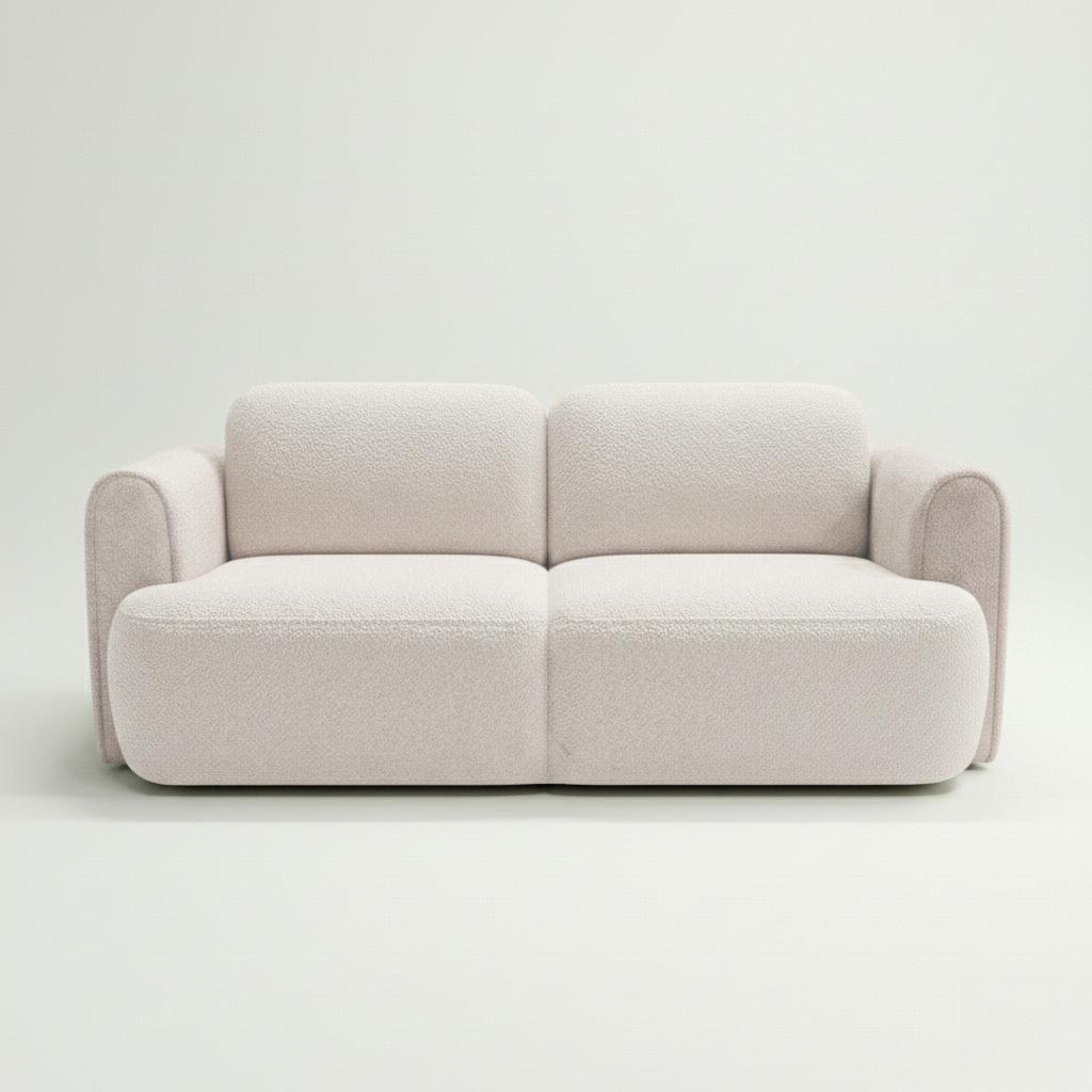 Kanapa rozkładana trzyosobowa ITALY 253x110x71 cm trzyosobowa sofa z funkcją spania tkanina LOOP cream nr. 4