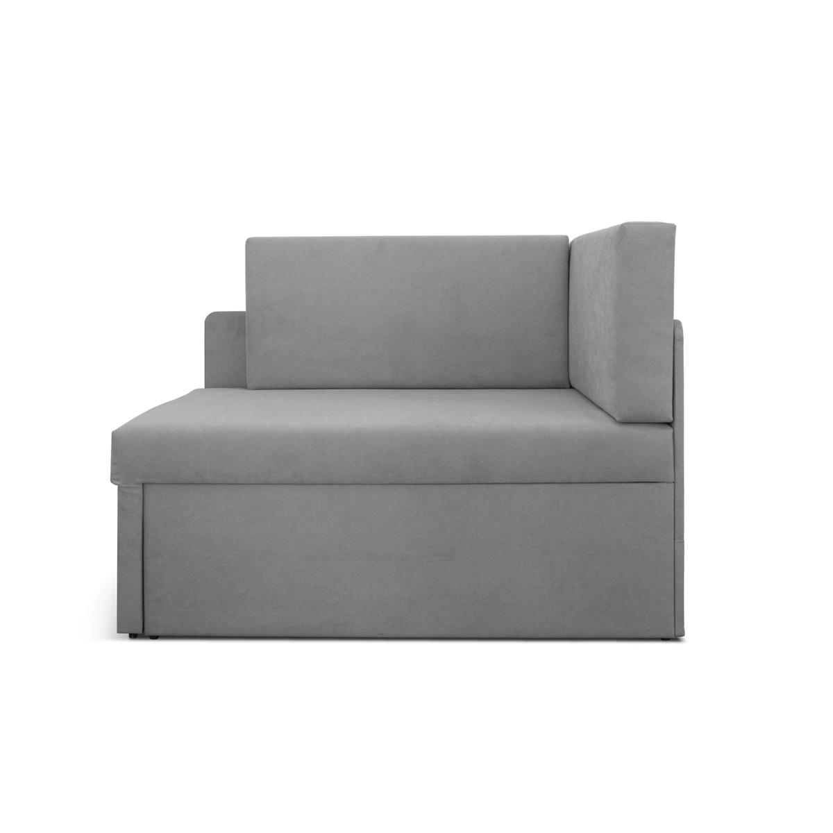 Narożnik jednoosobowy Viluś 108x81x78 cm sofa jednoosobowa do pokoju salonu z funkcją spania i przechowywania dla dzieci szary nr. 10