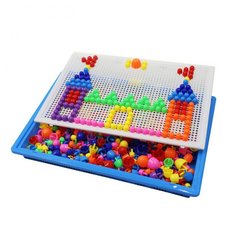 Puzzle pinezki grzybki układanka obrazkowa 296 sztuk dla dzieci kolorowe 28,5x3,5x21 cm