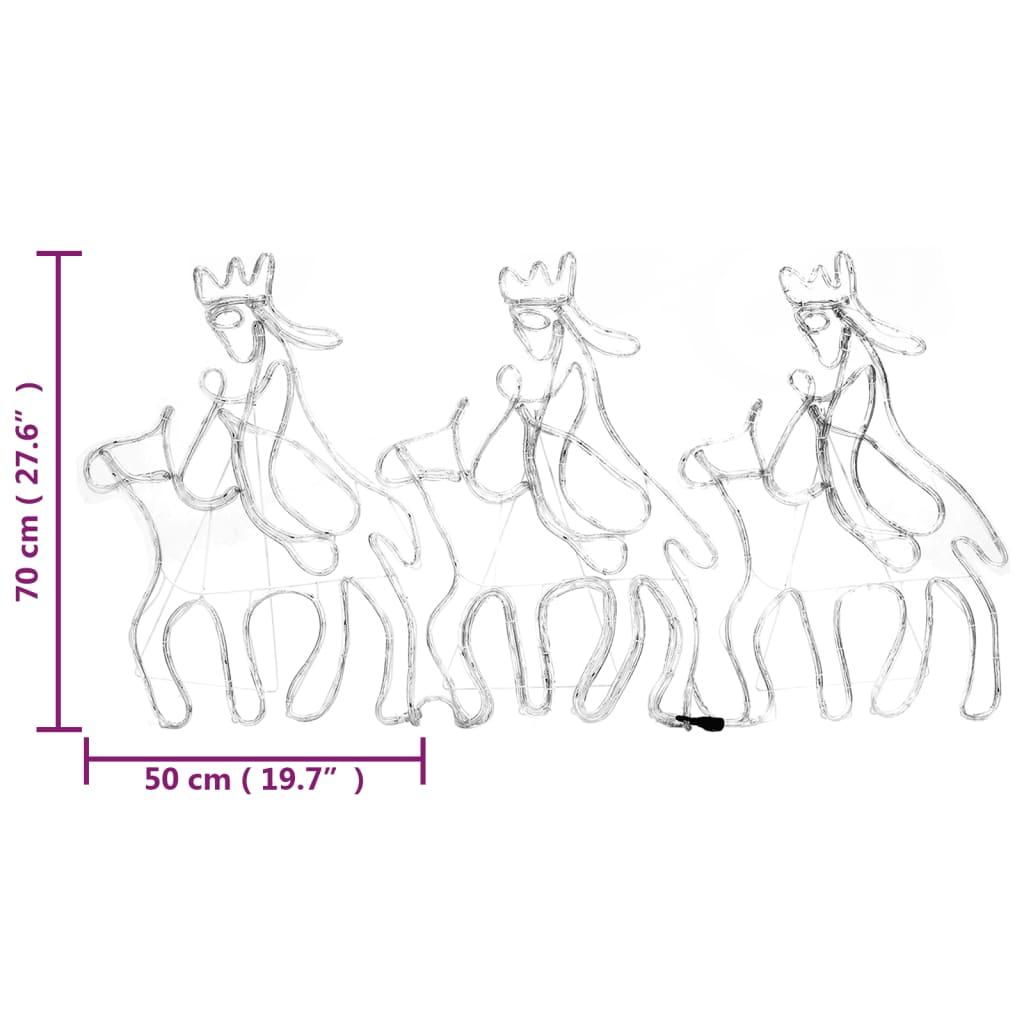 vidaXL Świąteczna dekoracja świetlna Mędrcy ze Wschodu, 504 LED nr. 6