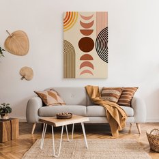 Obraz Na Płótnie Styl Boho Figury Geometryczne Kształty 40x60cm - Miniaturka zdjęcia nr 3