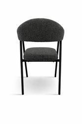 2x krzesło tapicerowane do jadalni VANO stelaż czarny, tkanina Aragon grafit cena za jedną sztukę 221,20 zł - Miniaturka zdjęcia nr 7