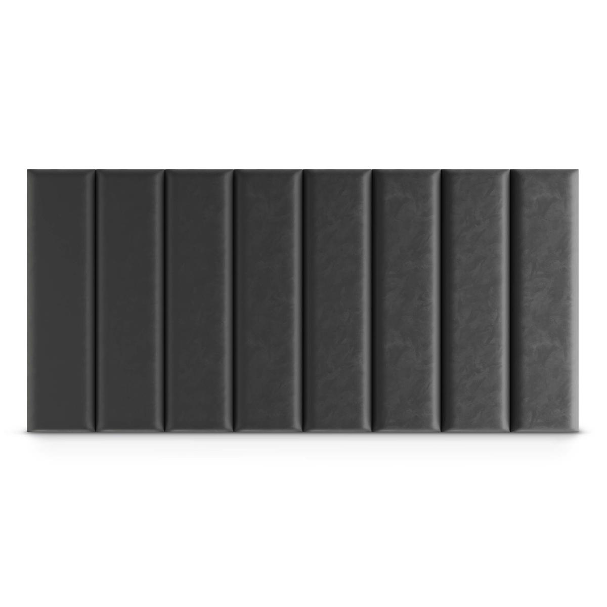 Panele tapicerowane 70x15 cm na ścianę magic velvet grafitowy nr. 4