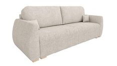 Kanapa Dalia z funkcją spania 88x221x93 cm do salonu z funkcją spania lambi beżowy - Miniaturka zdjęcia nr 1