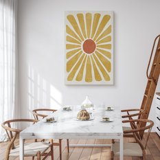 Obraz Na Płótnie Żołta Stokrotka Kwiat Styl Boho Rośliny 80x120cm - Miniaturka zdjęcia nr 4