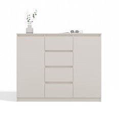Komoda Malwa 97x120x40 cm do salonu sypialni kaszmir beż - Miniaturka zdjęcia nr 11