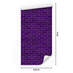 Tapeta W Rolce Fioletowe CEGŁY Nowoczesny Mur 3D  - Miniaturka zdjęcia nr 2