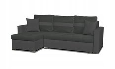 Narożnik FIGO 226x74x140 cm rozkładany z funkcją spania rogówka do salonu szary - Miniaturka zdjęcia nr 12