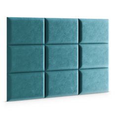 Panele tapicerowane 50x40 cm na ścianę magic velvet morski - Miniaturka zdjęcia nr 3