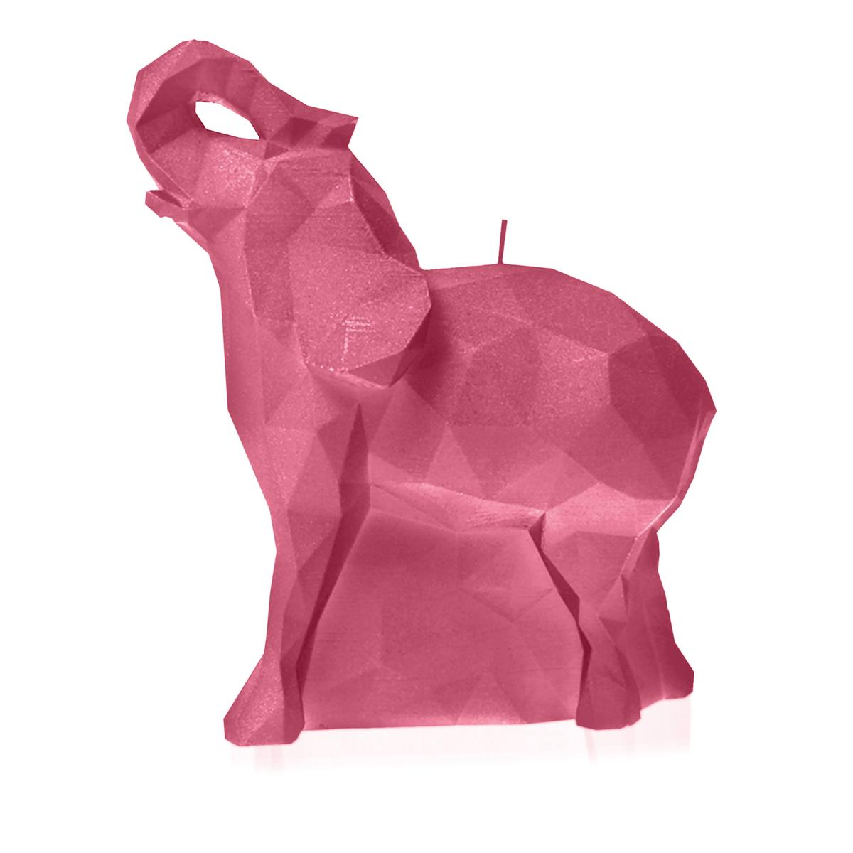 Świeca Elephant Low-Poly Pink Small nr. 3