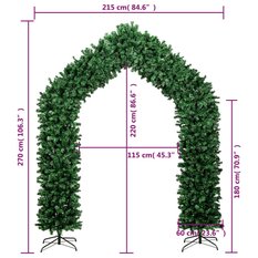 Girlanda 270 cm świąteczna zielona na święta do salonu lub ogrodu - Miniaturka zdjęcia nr 6