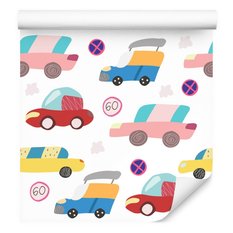 Tapeta Dla Chłopców Kolorowe SAMOCHODZIKI Autka  - Miniaturka zdjęcia nr 4