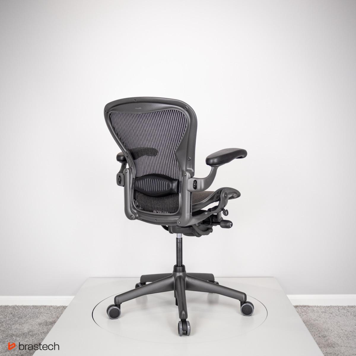 Fotel biurowy Herman Miller Aeron Classic 66 cm do biura pokoju sypialni czarny  nr. 7