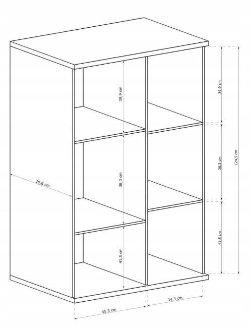 Witryna 141,9x86,4 cm dąb artisan/czarny niska lamele metalowe nogi do salonu  nr. 7