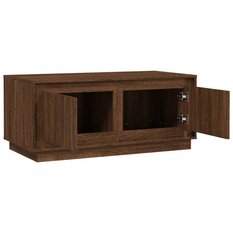 Szafka RTV 102x50x44 cm z ukrytym schowkiem pod blatem brązowy dąb do salonu - Miniaturka zdjęcia nr 7