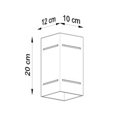 Kinkiet BLOCCO biały 20x12x10cm nowoczesny G9 do salonu - Miniaturka zdjęcia nr 5