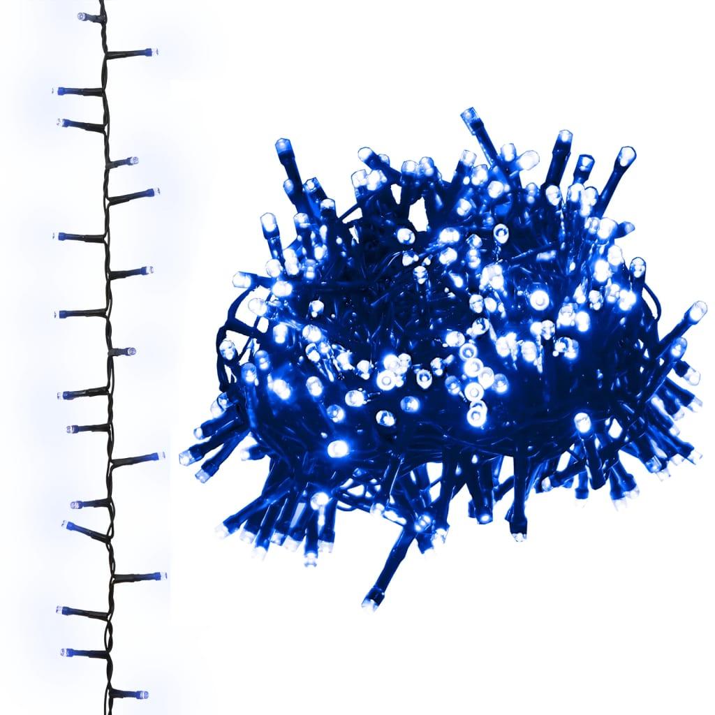 Lampki LED, 1000 diod, gęsto rozmieszczone, niebieskie, 25 m nr. 1