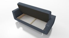 Wersalka rozkładana Naomi 92x218x99 cm do salonu z funkcją spania inari szara - Miniaturka zdjęcia nr 2