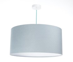 Lampa wisząca 40cm niebieska pikowana JASMIN BEBE do salonu sypialni pokoju dziecka - Miniaturka zdjęcia nr 1