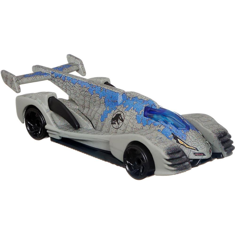 Hot wheels jurassic world dominion character cars velociraptor 'blue' 3/6 dla dziecka  nr. 2