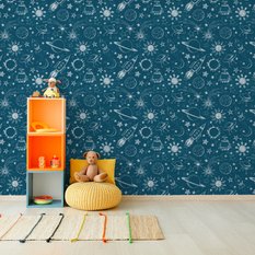 Tapeta Ścienna KOSMOS Gwiazdy Szkic Planety Ozdoba  - Miniaturka zdjęcia nr 6