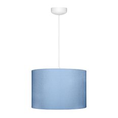 Lampa wisząca Classic 35x35x23 cm do pokoju dziecka niebieski drewno białe - Miniaturka zdjęcia nr 2