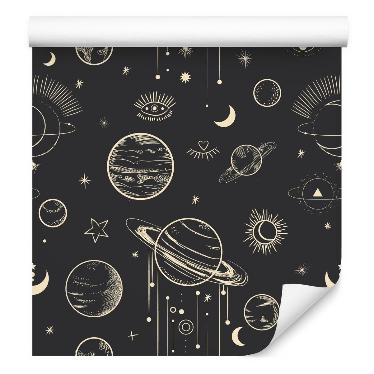 Tapeta W Rolce PLANETY Kosmos Gwiazdy Ornamenty  nr. 6