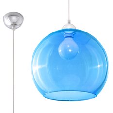 Lampa wisząca BALL błękitna 120x30x30cm nowoczesna E27 do salonu - Miniaturka zdjęcia nr 1