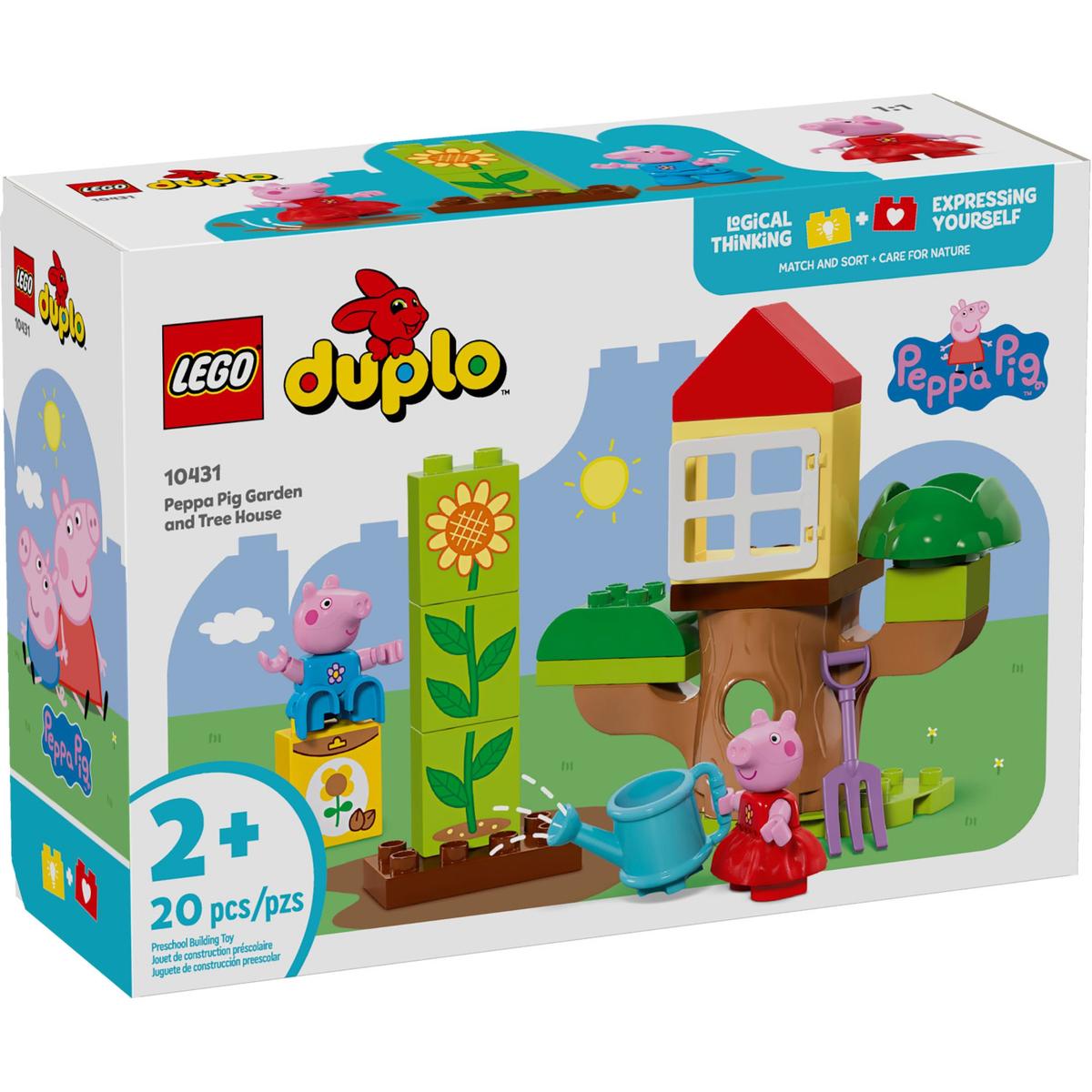 LEGO DUPLO ŚWINKA PEPPA ZESTAW OGRÓD I DOMEK NA DRZEWIE PEPPY 10431