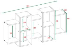 Regał BILBAO 7.0 129,5x65x20 cm wiszący ścienny uniwersalny do pokoju biały - Miniaturka zdjęcia nr 4