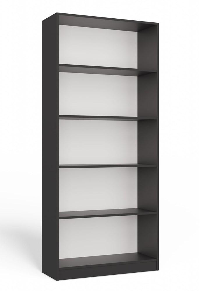 Regał Onyx 182x80x30 cm do salonu sypialni biura antracyt 